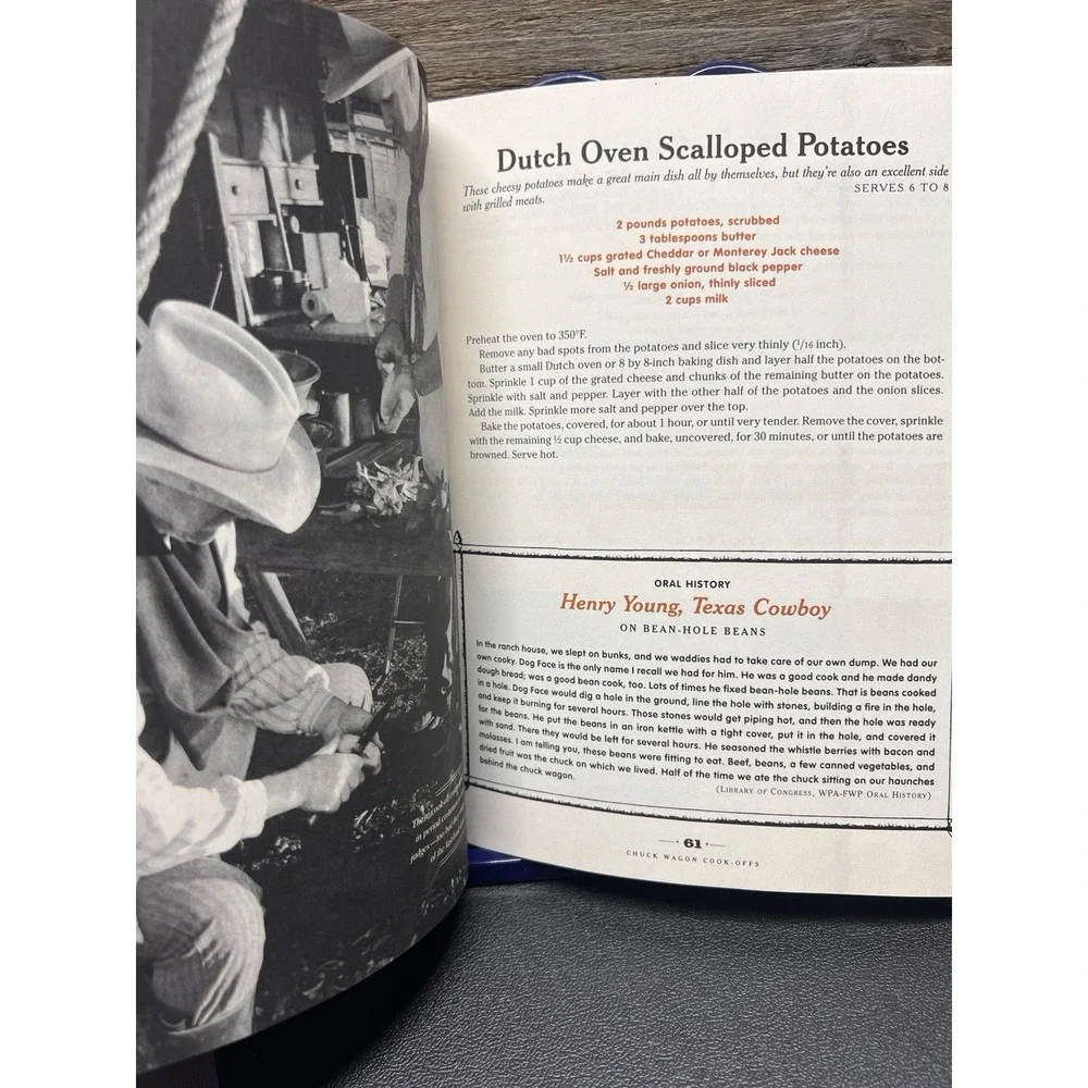 The Texas Cowboy Cookbook: A‎ History in Recipes and Photos first edition PB